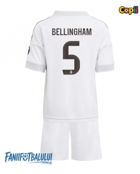 Real Madrid Jude Bellingham #5 Echipament de Fotbal Replică 2025-26 Copii Acasa (+ Șorturi)